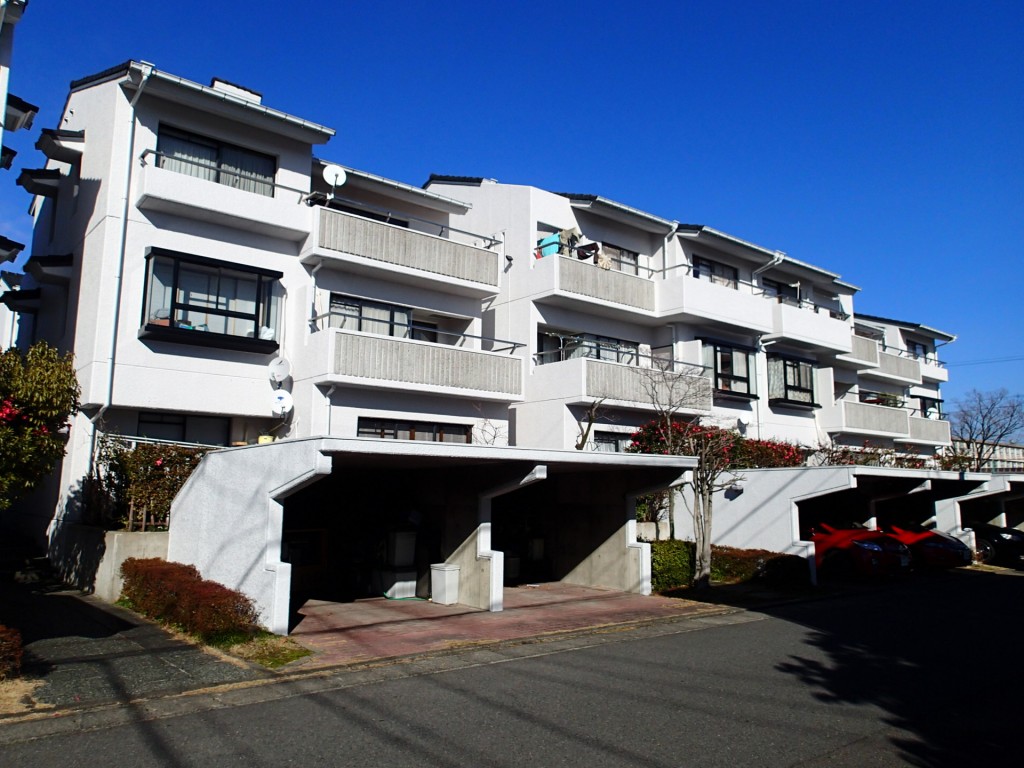 岐阜県岐阜市内の集合住宅の外壁塗装工事　施工後